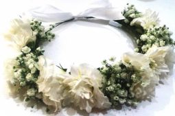 זר לראש לבן