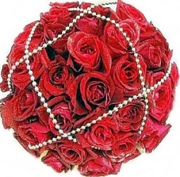 זר כלה ורדים אדומים 3