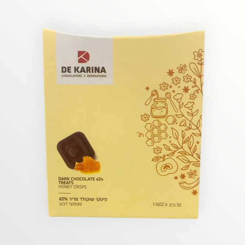 פינוקי שוקולד מריר ופצפוצי דבש